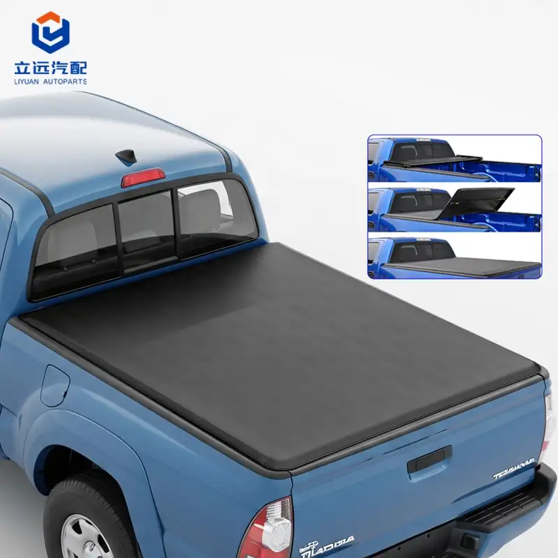 ٹویوٹا کے لیے نرم Vinyl Tri-Fold Tonneau Cover